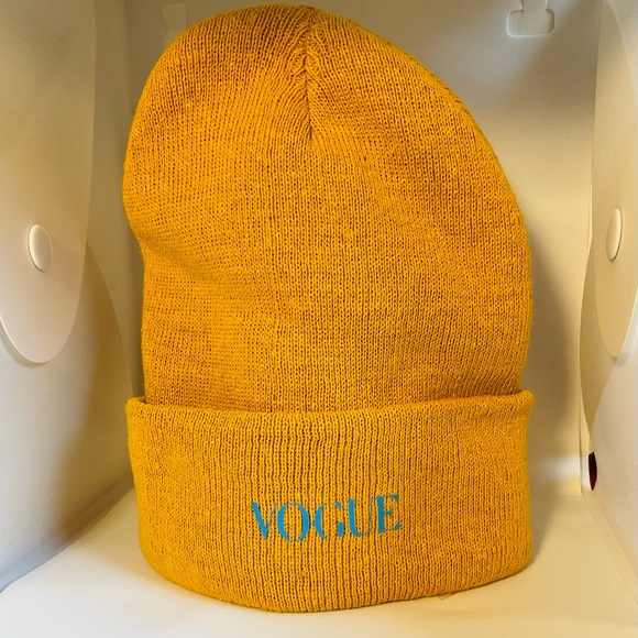 Graphic Designed Beanies (MUSTARD/BROWN) SEE PICTURES - Picture 4 of 7
